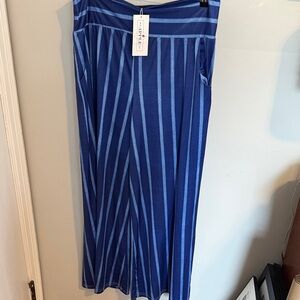 Blue Striped Women's Skirt